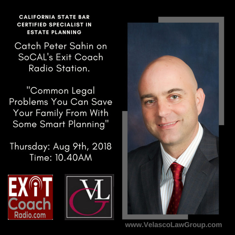 Peter Sahin will feature on SoCAL’s Exit Coach Radio Station